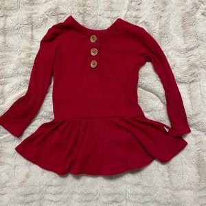 Posh Peanut ribbed twirl body suit